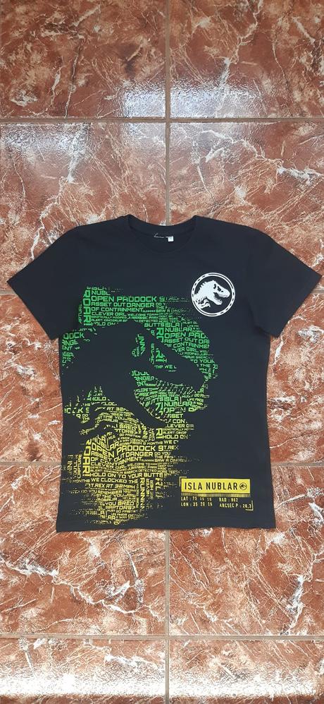 Chlapecké triko kr.ruk. 146/152 jurský park, 146