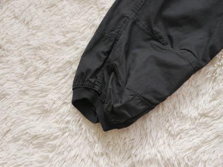 Cerne 3/4 kalhoty bavlněné h&m 34, h&m,xs