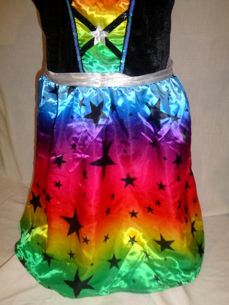 Karneval - šaty kouzelnice + paruka - 9 - 10 let, 