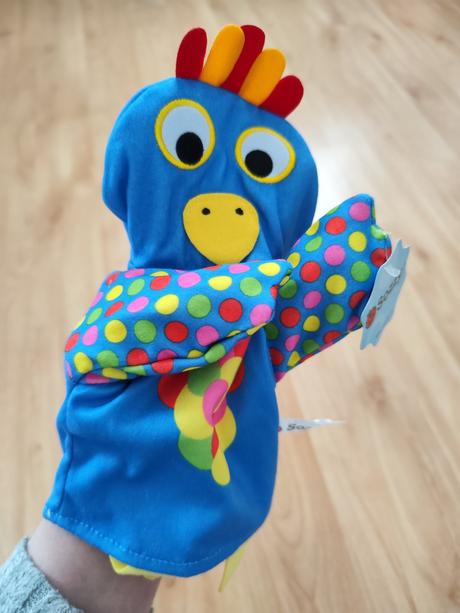 Maňásek na ruku - papoušek, 