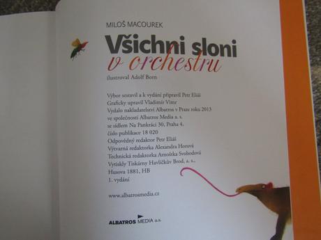 Všichni sloni v orchestru miloš macourek -albatros,