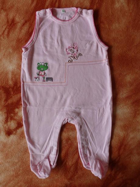 Dupačky a tričko s dlouhým rukávem - nové, frog,74