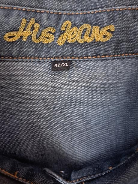 Dámská džínová košile se zlatou výšivkou, 42