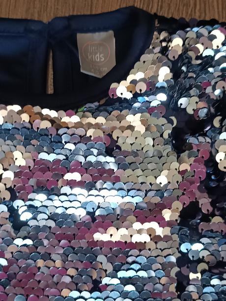 Nové třpytivé šaty s flitry,zn.little kids,vel.110, 110