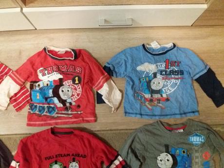 Trička s dlouhým rukávem s mašinkou tomáš, 98