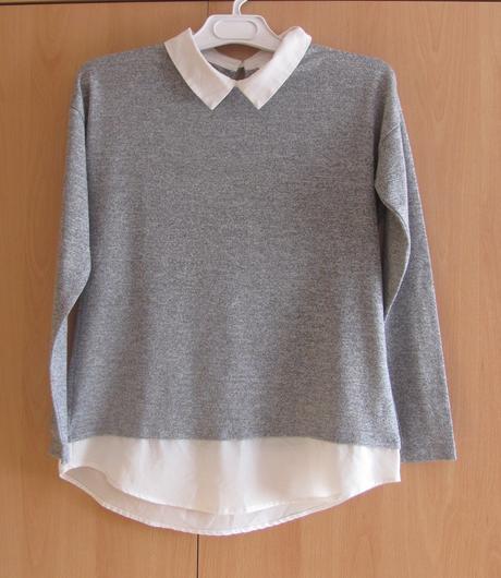 Šedé tričko / halenka, s