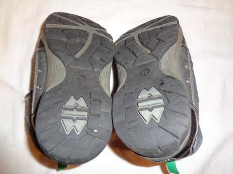 Šedozelené kotníčkové zimní boty, 32