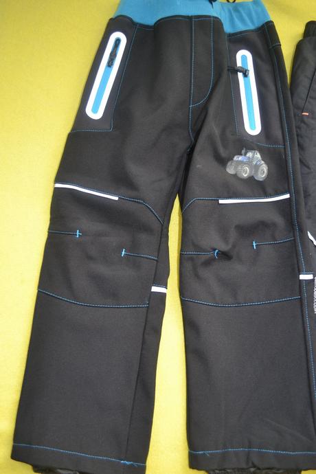 2x oteplené kalhoty softshellové,šusť.wolf,kugo, wolf,98
