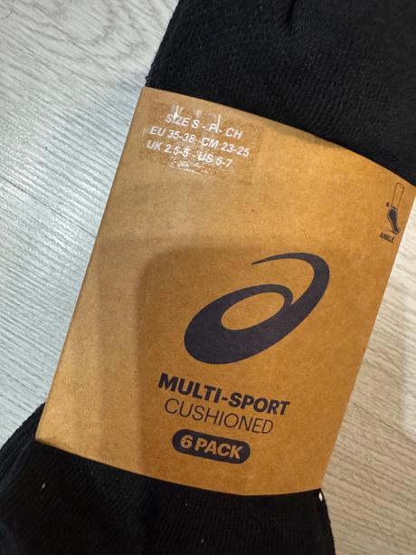 Černé ponožky vel.35-38, asics,35 / 36 / 37 / 38