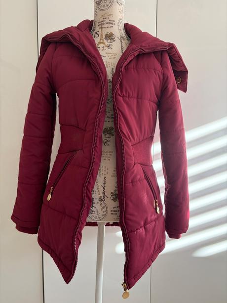 Buffalo vinove cervena prosivana bunda 34, buffalo,34