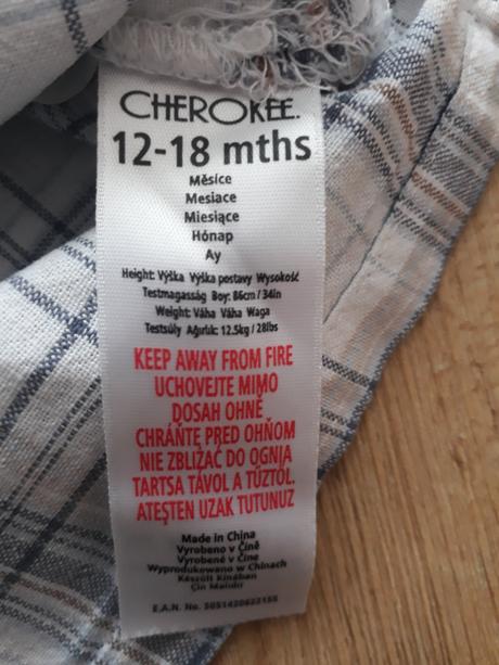 Košile 86 krátký rukáv, cherokee,86