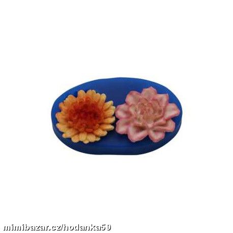 Silikonový formovač - 2 druhy květů usa, 