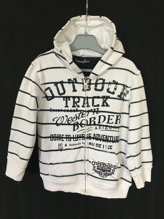 Bílá mikina s kapucí, 140