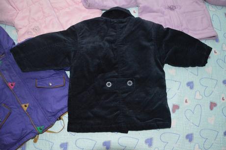 Tmavě modrý kabátek/bundička, 86