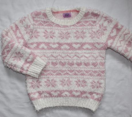 Al90. svetr se srdíčky 3-4 roky, f&f,104