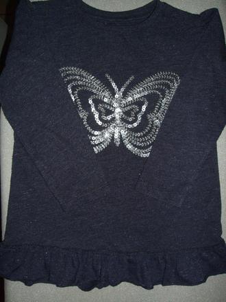 Tunika / tričko motýľ s lesklým vláknom, young dimension,98