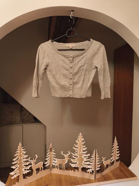 Kardigan na knoflíky s 3/4 rukávem, marks & spencer,128