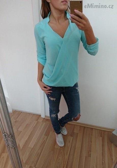 Halenka s překřížením, m