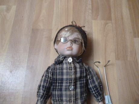 Porcelová panenka kluk vel. 40 cm, 
