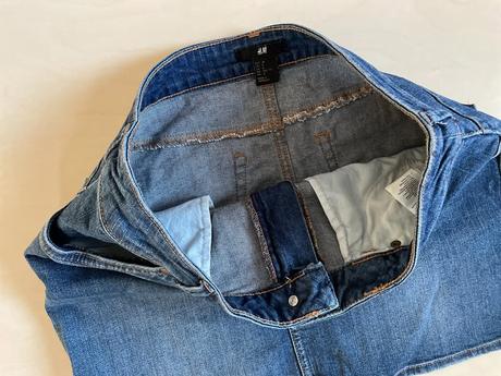 Džínová minisukně, vel m, hm, h&m,m