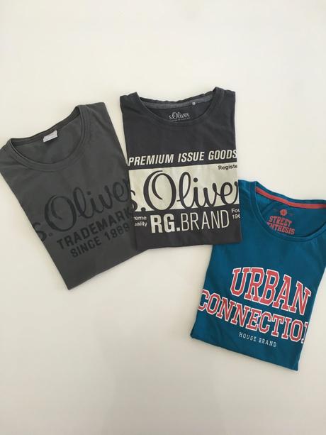 3 ks pánská trička s.oliver, house, vel. l, l