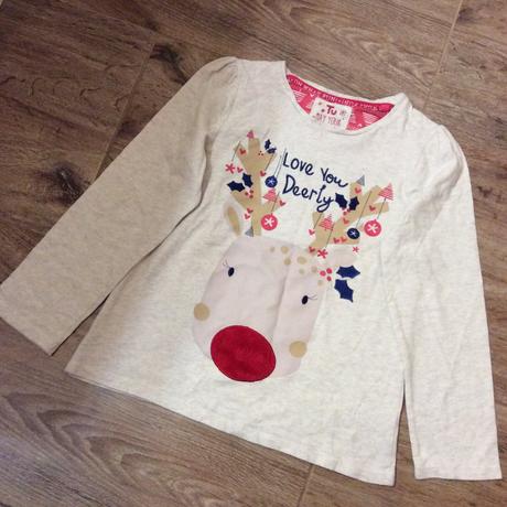 Bavlněné vánoční tričko/tunika, 128