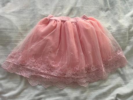 Tylová sukně vel. 122 růžová, 122