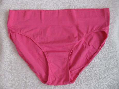 Sytě růžové bezešvé elastické kalhotky, xxxl