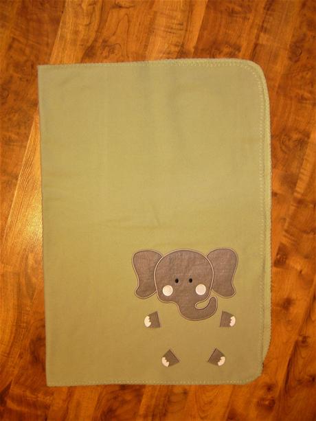 Dětská fleesová deka se slonem, 