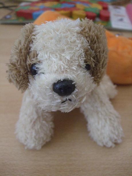 Plyšový psík v taške - cca 19 cm, 