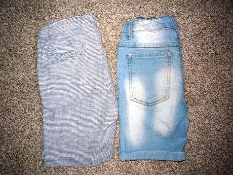 Kraťasy funkční,džínové,plátěné h&m tcm 122-128, h&m,128