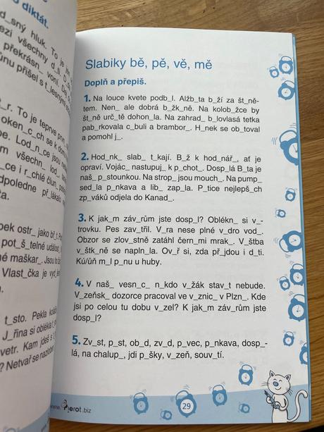 Pětiminutovky čeština 2. ročník zš, 