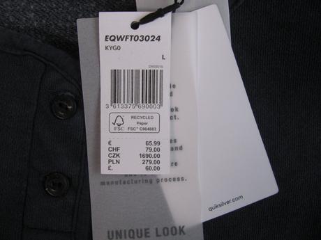 Dámská modrá bavlněná mikina quiksilver, quiksilver,l