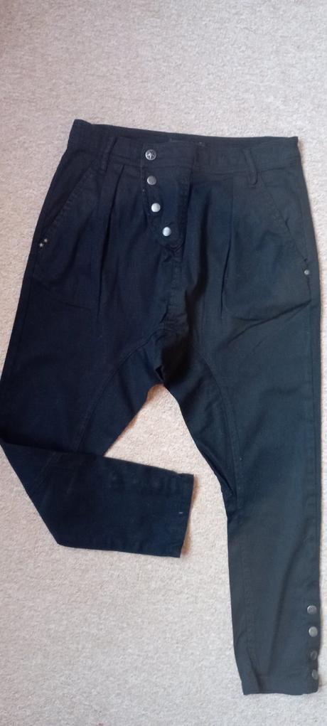 Černé baggy/nasrávačky zn."terranova" vel."xs", terranova,xs