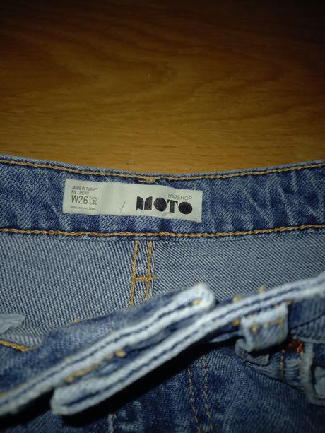 Džínsy moto, v. 26/30, zn. topshop, topshop,26