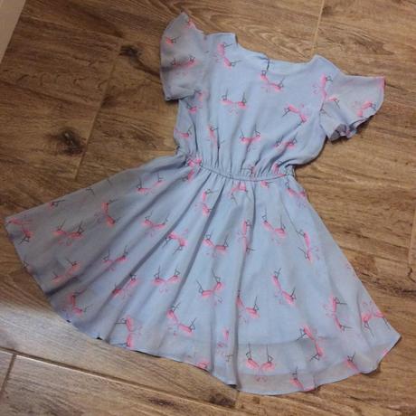 Lehoučké letní šaty s plameňáky, tu,116