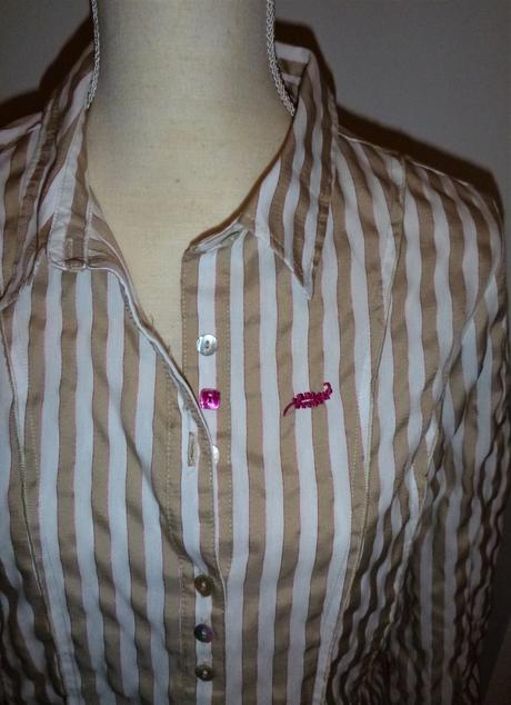 Košilová halenka zeštíhlující - vel.l, l