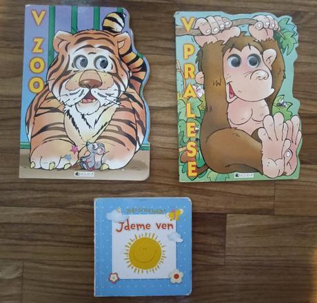 Knížky pro první slova dítěte, 3 kusy, 