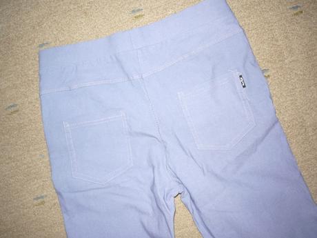 Lila strech kalhoty zn dedra vel xs, xs