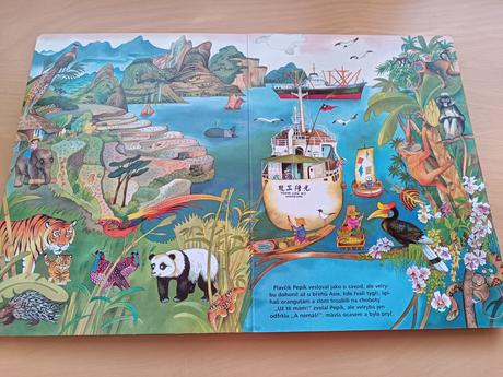 Velké leporelo se zvířátky velryba a pruhované ..., 