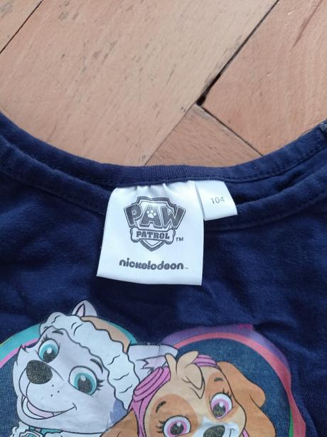 Šaty 98/104 - tlapková patrola, motýl, nickelodeon,98