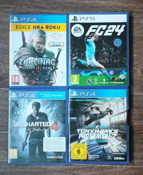 Hry na ps4 a ps5, 