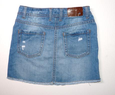 Riflová sukýnka s regulací na 8 let, next,128