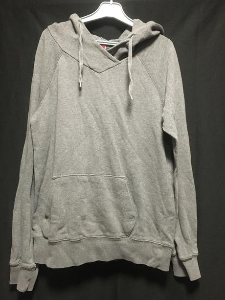 Vel. 34 šedá dámská mikina s kapucí, 34