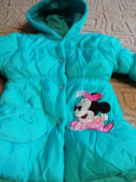 Azurová krásná bunda-zimní-2-4roky-krásný stav, 86