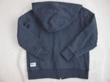 Bavlněná modrá mikina s kapucí pepe jeans, pepe jeans,140