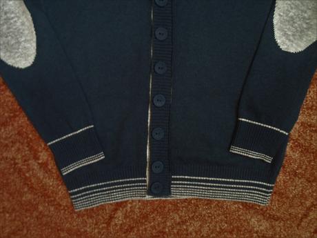 Modrý svetr svetřík, benetton,140