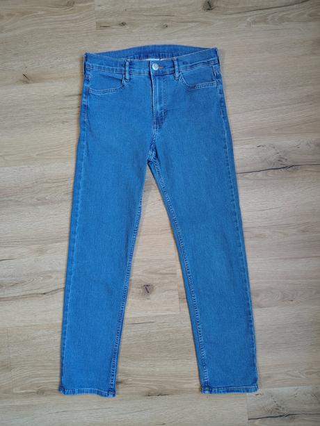 Dětské strečové rifle/kalhoty h&m 164 modré, h&m,164