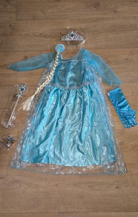 Ka302 kostým elsa, frozen vel. 98, 2 - 3 roky,
