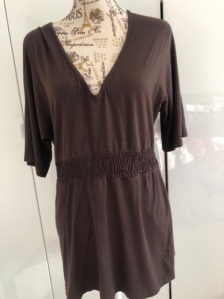 Tunika 36/38 hneda 9 monate - tehotenska tunika, 36